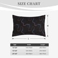 thumbnail image 6 of YFYANG Super Soft Rectangular Plush Cushion Cover (Without Pillow Insert), Abstract Mystery Waves Comfort and Non-Pilling Hidden Zip Bedroom Sofa Pillowcases, 14"x20", 6 of 9