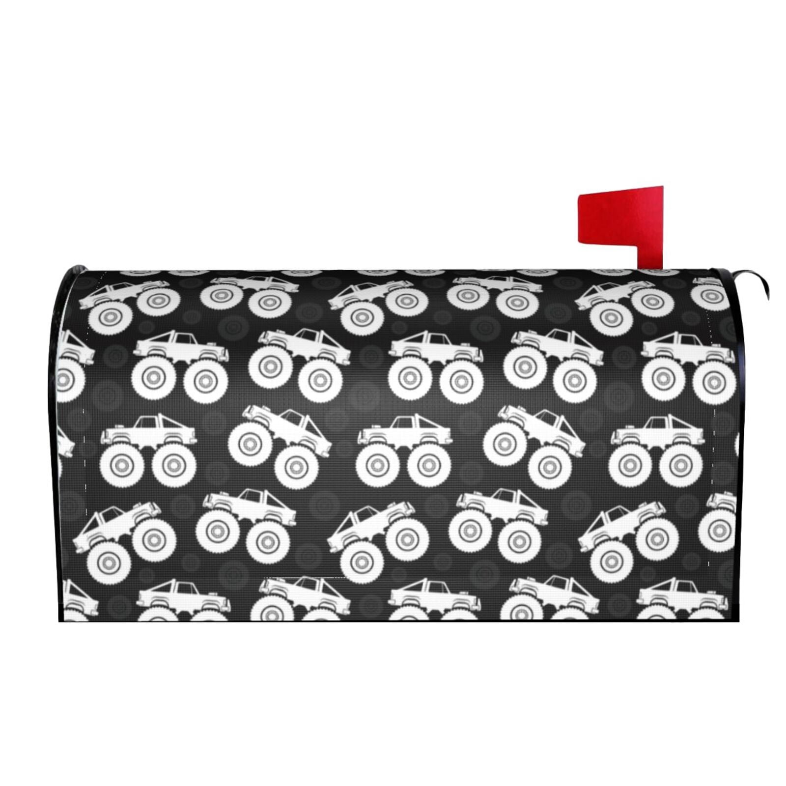 Xecao Cool Car for Mailbox Cover with Magnetic Strips, Waterproof and Sunscreen, Adds a Decorative Touch to Your Garden Yard.