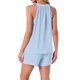 thumbnail image 3 of INSPIRE CHIC Conjuntos de Lounge para Mujeres de 2 Piezas Pijama Halter Cuello en V Cami Pantalones Cortos con Bolsillos Conjuntos Sin Mangas de Verano M Azul Claro, 3 of 5