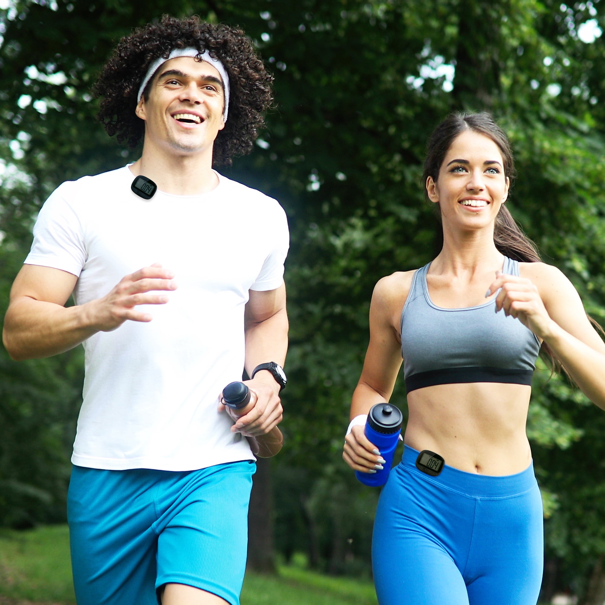 Xtreme Fit Clip-on Pedometer with Distance, Calories, and Time Tracking - Includes Battery - Black