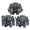 3pcs, variant on Medieval Army Olog-hai Orc Warrior LOTR a troll in armour Big Figure Building Blocks Figures Bricks Educational Military Toys