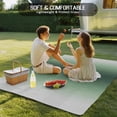 thumbnail image 4 of Green Grey Ombre Outdoor Rug for Patio/Deck/Porch, Non-Slip Large Area Rug 5 x 8 Ft, Farmhouse Gradient Minimalist Indoor Outdoor Rugs Washable Area Rugs, Reversible Camping Rug Carpet Runner, 4 of 8