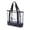 A, variant on 13x12 Inch Clear PVC Beach Bag Tote with Adjustable Strap, Large Capacity Transparent Handbag for Summer Vacation Poolside