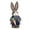 C, variant on FYHALE Easter Simulation Straw Bunny Decoration 32cm Large Rustic Rabbit Figurine for Home Garden Spring Holiday Decor Farmhouse Living Room Bedroom Display