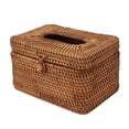 thumbnail image 1 of Cubierta De La Caja De Pañuelos De Ratán, Soporte De Cajas De Pañuelos Rectángulos Para Sala De Estar Dormitorio De Cocina De , Soporte De Tejido Tejido Cubierta De, 1 of 7