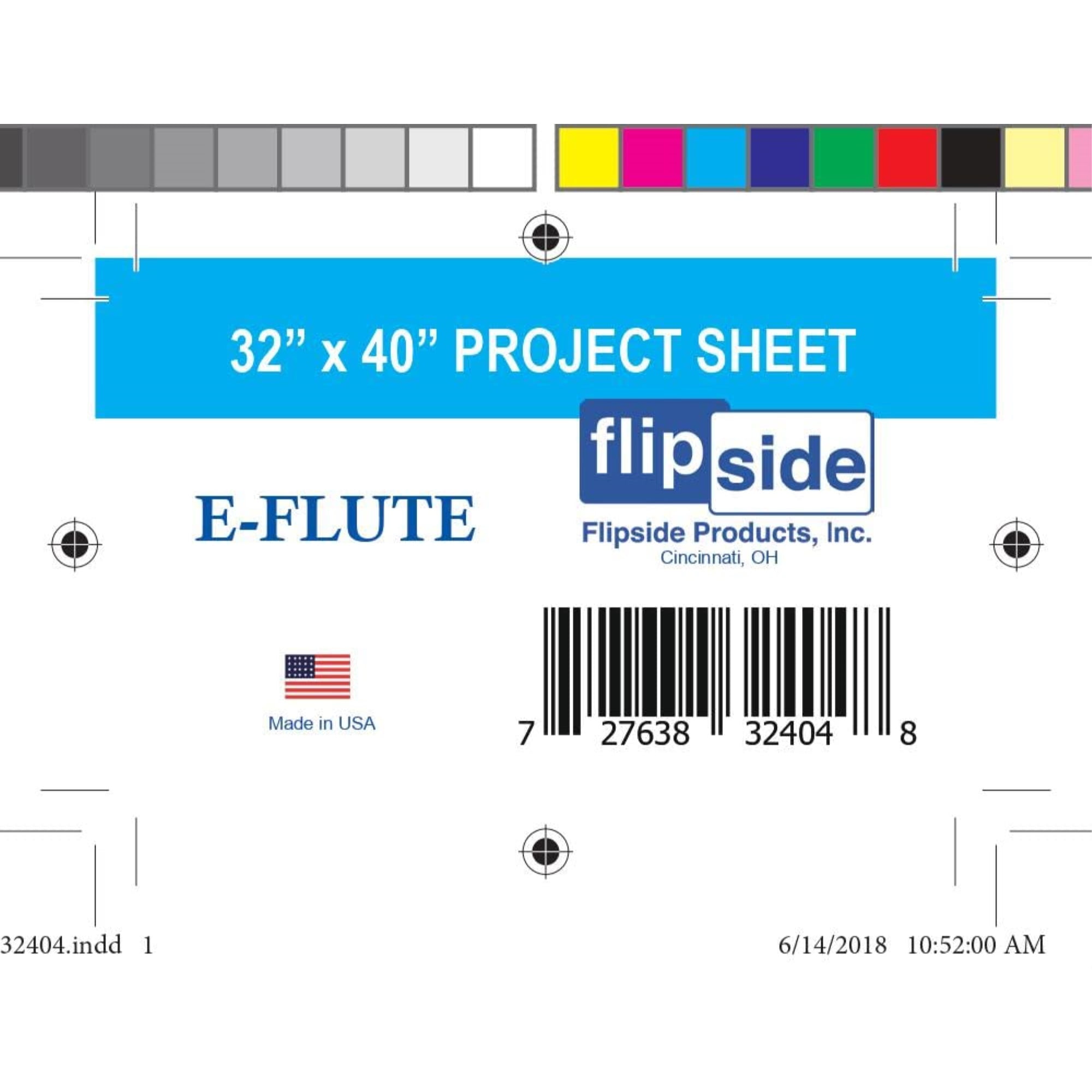 32 X 40 Kraft Corrugated Sheets (E-Flute) Retail Bulk Pack Of 10