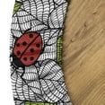 thumbnail image 5 of Ambesonne Ladybugs Fitted Round Tablecloth, Ecological Inspiration, 40"- 44" Diameter, Green Black Red, 5 of 5