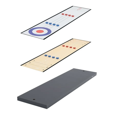 Airzone 45" 2 in 1 Table Top Shuffleboard and Curling Board Set