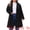 Black, variant on Women's Plus Size Winter Outerwear Coat with Shawl Collar 2X Burgundy