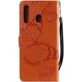 thumbnail image 3 of for Samsung Galaxy A30 Case, Galaxy A20 Case PU Leather Butterfly Embossing Flip Wallet Cover Fold Stand Smartphone Phone Case for Samsung Galaxy A30 / A20 Butterfly Orange KT, 3 of 12
