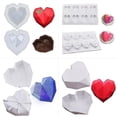 thumbnail image 2 of Moldes de silicona con forma de corazón de amor de diamante 3d para pastelería, esponja para hornear Ch, 2 of 4