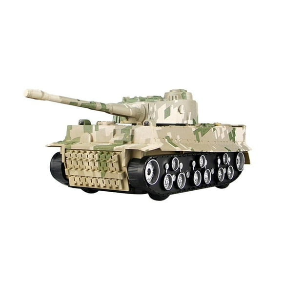 AMERTEER WW2 German Tiger Army Tank Toys for Boys Vehicles with Sound and Light RC Military Toys for Kids Boys Girls(Gray)