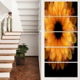 thumbnail image 1 of Fractal Flower Petals on Black - Floral Canvas Art Print, 1 of 4