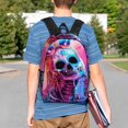 thumbnail image 4 of Disketp Neon Skull With Milkshake Mochila Escolar de 15 Pulgadas, Mochila Ligera para Estudiantes, Viajes y Trabajo, Cómoda y Resistente para el Uso Diario, 4 of 6