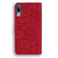 thumbnail image 5 of Galaxy A10 Case, Galaxy M10 Case Wallet, Alltech Mandala Embossed PU Leahter Folio Kickstand Cards Holder Shockproof Protective Wallet Cases Cover for Samsung Galaxt A10, Galaxy M10, Red, 5 of 13