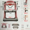 thumbnail image 4 of Portable Baby Toddler Hard Toilet Chair Ladder Kids Adjustable Safety Potty Training Seat, Potty Training Seat, Potty Trainer, 4 of 8