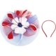 thumbnail image 2 of Diadema de malla con plumas KAIYANG elegante para mujer azul, 2 of 5