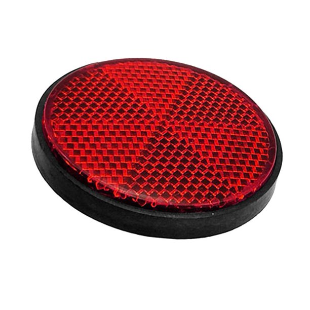 Reflector pegatina seguridad advertencia reflectores para motocicleta bicicleta (rojo)