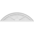 thumbnail image 3 of Ekena Millwork 28"W x 8"H x 2"P Segment Arch 3 Spoke Architectural Grade PVC Pediment, 3 of 7