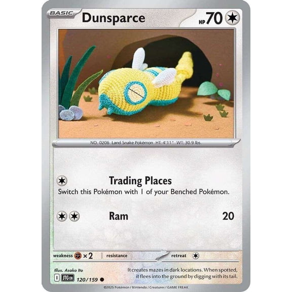 Pokemon Journey Together Common Dunsparce #120
