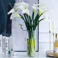 thumbnail image 1 of DUYONE - Ramo de Flores Artificiales de 25.6 Pulgadas de l&aacute;tex Grande y Suave al Tacto Real, Plantas de Tallo Largo, 5 Piezas para el hogar, Sala de Estar, rec&aacute;mara, DUYONE NA, 1 of 8