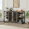 thumbnail image 4 of Wine Bar Cabinet, Liquor Cabinet for Liquor and Glasses Industrial Bars & Wine Cabinets, 4 of 9
