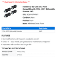 thumbnail image 2 of Front Sway Bar Link Kit 2 Piece - Compatible with 1996 - 2001 Oldsmobile Bravada AWD 1997 1998 1999 2000, 2 of 2