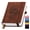 Brown, variant on Lined Journal Notebook 365 Pages, A5 Leather Journals for Writing Women & Men, Hardcover Notebook with 100GSM Thick Paper, Daily Journal Notebook for Travel, Work, Note Taking, College Ruled