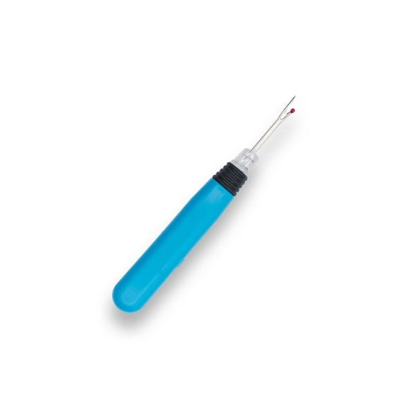 Heavy Duty LED Lighted Battery Powered Metal Seam Ripper With Plastic Ergonomic Handle For Sewing, Crafts, Upholstery, & More (Blue)