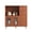 Brown, variant on ELLEGNT 3‑Door Kitchen Sideboard Cabinet – 36" Wide, with Open Compartment & 2 Drawers, Buffet Storage, Natural
