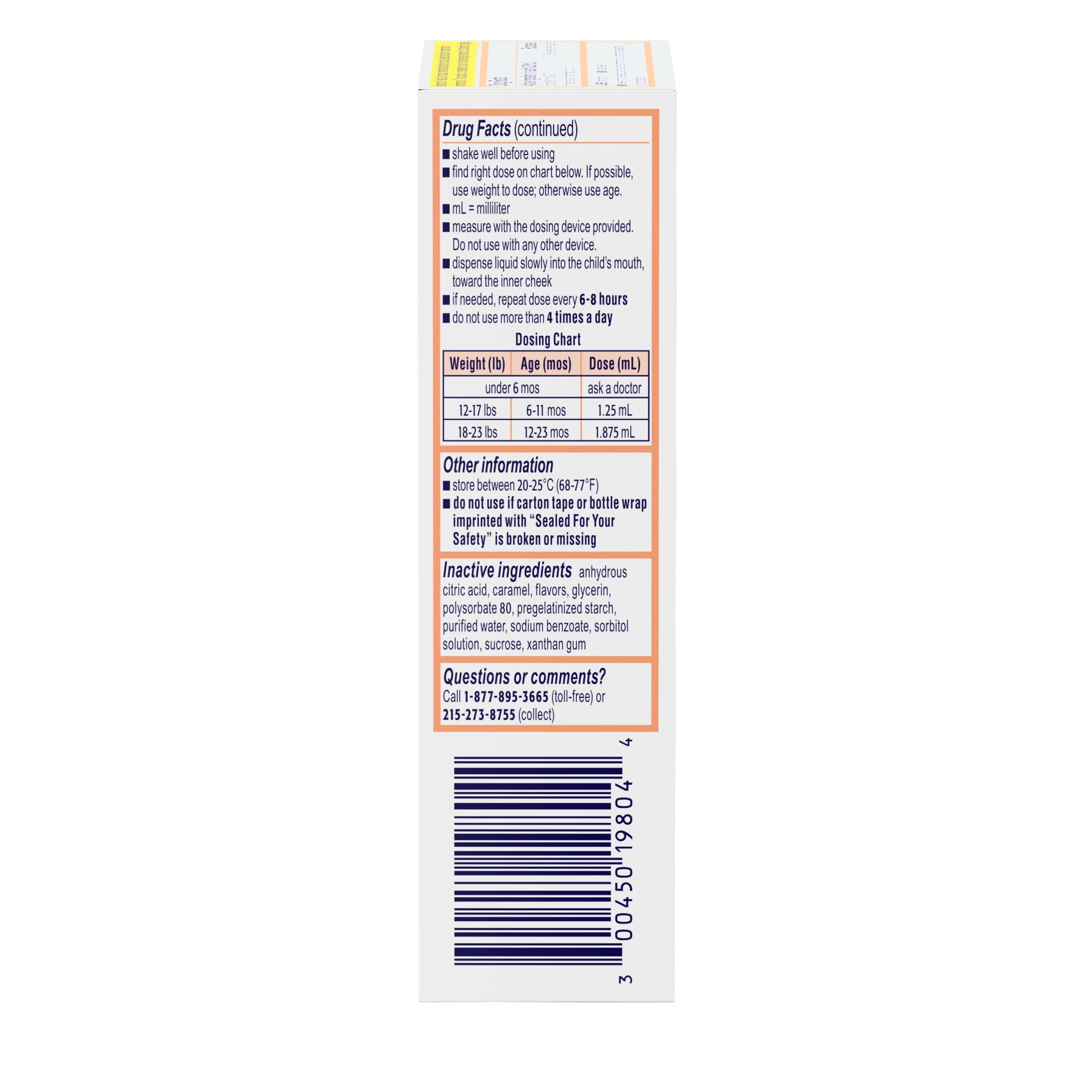 (2 pack) Infants' Motrin Liquid Ibuprofen Medicine Drops, Berry, 1 fl. oz