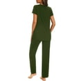 thumbnail image 3 of Women's Maternity Nursing Pajamas Short Sleeve Nursing Pjs Sleepwear Set, 3 of 7