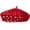 Red-pearl Rd, variant on Womens Wool French Beret Chic Solid Beanie Hat Stretchable Classic Beret