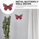 thumbnail image 4 of Decoración de Pared Al Aire Libre Decoración de Mariposas Decoración de Pared de Mariposas de Metal para Valla Pared de Metal para Decoraciones del Hogar Rojo, 4 of 5