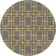 thumbnail image 2 of Rugs.com Marilyn Monroe™ Glam Trellis Collection Rug – 5 Ft Round Gray Gold Medium Rug Perfect For Kitchens, Dining Rooms, 2 of 8