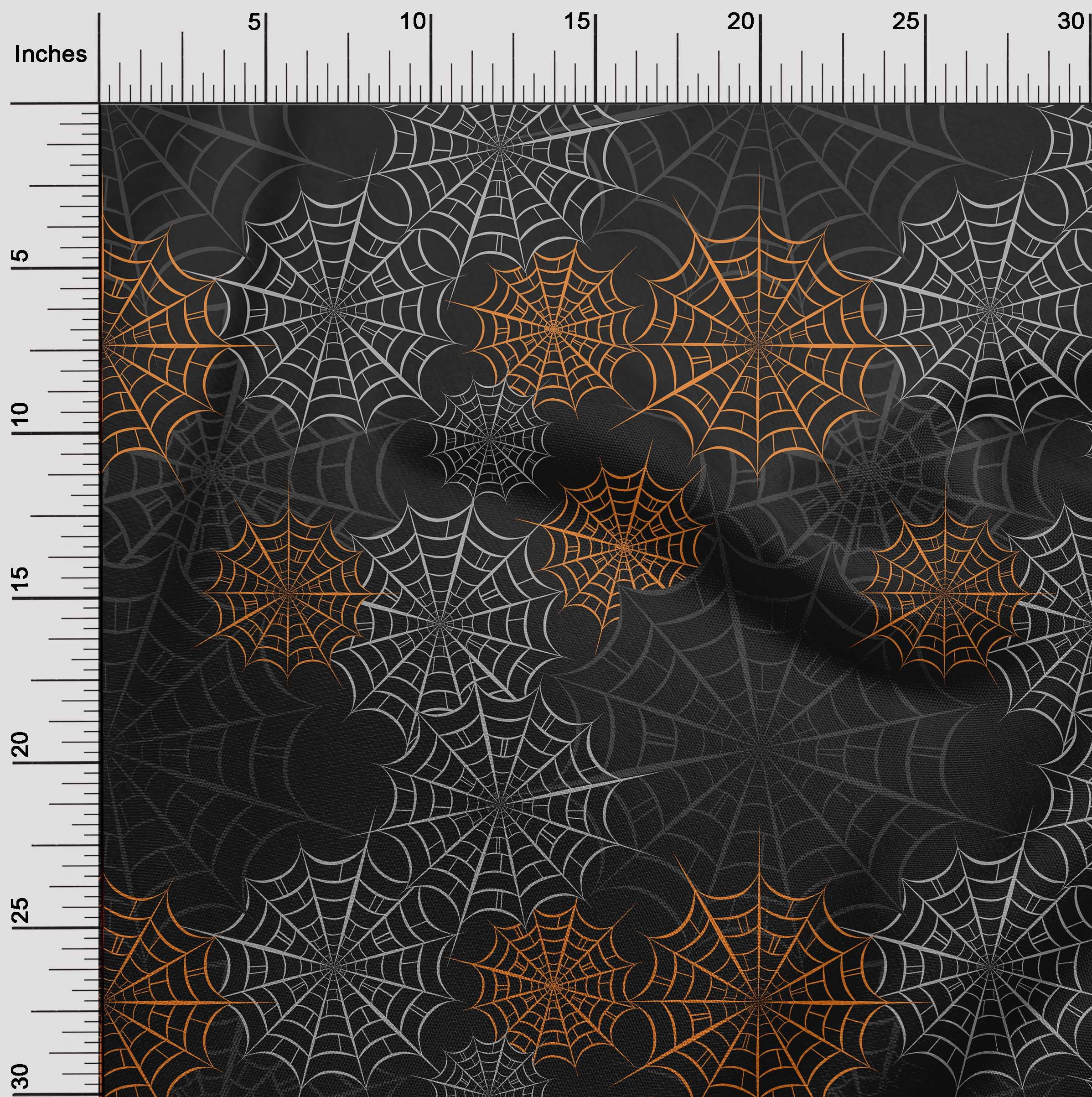oneOone Cotton Cambric Black Fabric Halloween Quilting Supplies Print Sewing Fabric By The Yard 42 Inch Wide