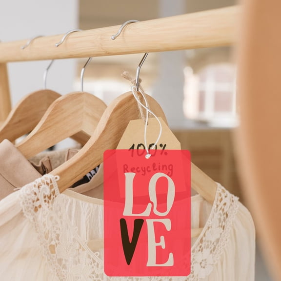 WRITWAA Assorted Color Plastic Price Tags for Labeling Waterproof and 100Pcs