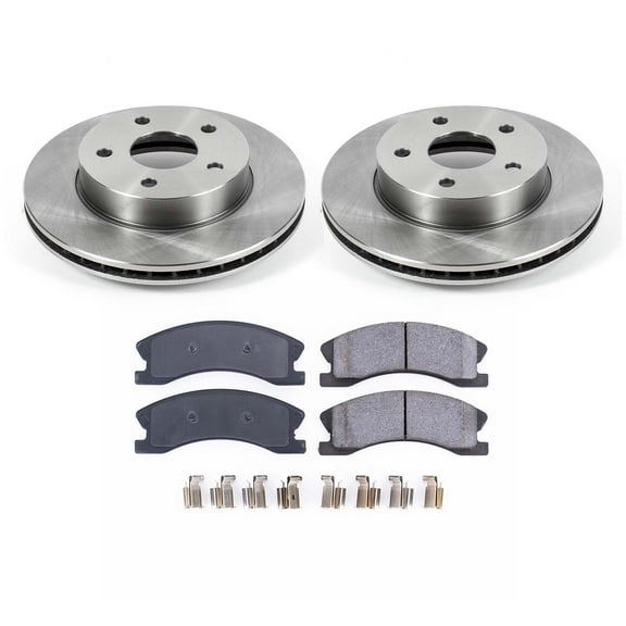 Ultimate Brakes Front Ceramic Brake Pad and Rotor Kit with Hardware WM80915