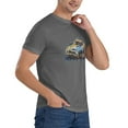 thumbnail image 5 of ONETECH Vintage Racing Mens Graphic T Shirt 100% Cotton Round Neck Tee Deep Heather, 5 of 8