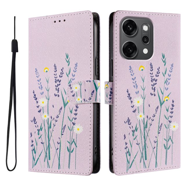 FOXDOCK Funda Tipo Cartera para OPPO Reno 14 Pro con Soporte y Correa – Diseño de Patrones Lindos
