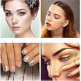 thumbnail image 5 of Juego de 3 botellas de pegatinas 3D para decoración de uñas, imitación de oro, plata, cobre, metal, color, papel de aluminio, fragmentos, bricolaje, decoración, maquillaje, pintura, hecho a mano., 5 of 5