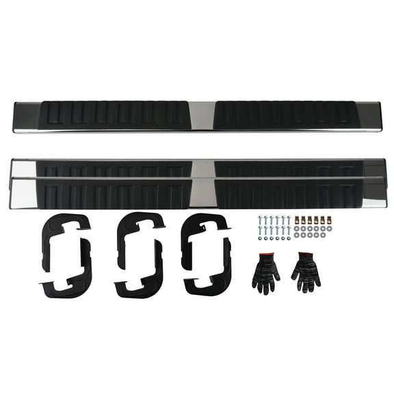 maXpeedingrods 6" Running Boards for Chevy Silverado/GMC Sierra 2001-2013 Crew Cab, Stainless Steel Side Step Nerf Bars, 500LBS Load