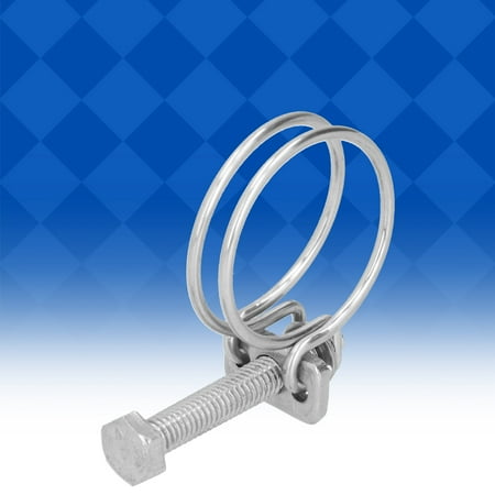 

Fugacal Steel Double Wire Hose Clamp Set Double Wire Hose Clamps Sturdy For Household For Industrial