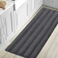 thumbnail image 4 of Ultra Thick Bath Rug Shaggy Chenille Absorbent Non Slip Bath Mat Navy 32" x 20", 4 of 5