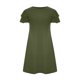 thumbnail image 4 of Puntoco Vestido De Mujer Con Volantes Y Mangas De Pétalos, Cuello Redondo, Dos Bolsillos, Verde Militar, Xl,Regalos Para Mujer Joven, 4 of 6