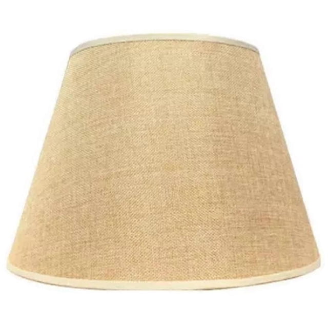Pantalla para lámpara de mesa, accesorios, casquillo E27, diámetro inferior 30 cm, color amarillo.