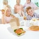 thumbnail image 5 of Suministros de cocina, cajas bento, utensilios de cocina, juego de 50 cajas bento desechables de pulpa, cajas para pasteles y hamburguesas con tapa, recipientes para alimentos, cajas desechables de pu, 5 of 5