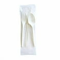 thumbnail image 2 of Three-Piece Cutlery Kit, Mediumweight, Fork/Knife/Spoon, 6.97", Plastic, White, 250/Carton | Bundle of 10, 2 of 5