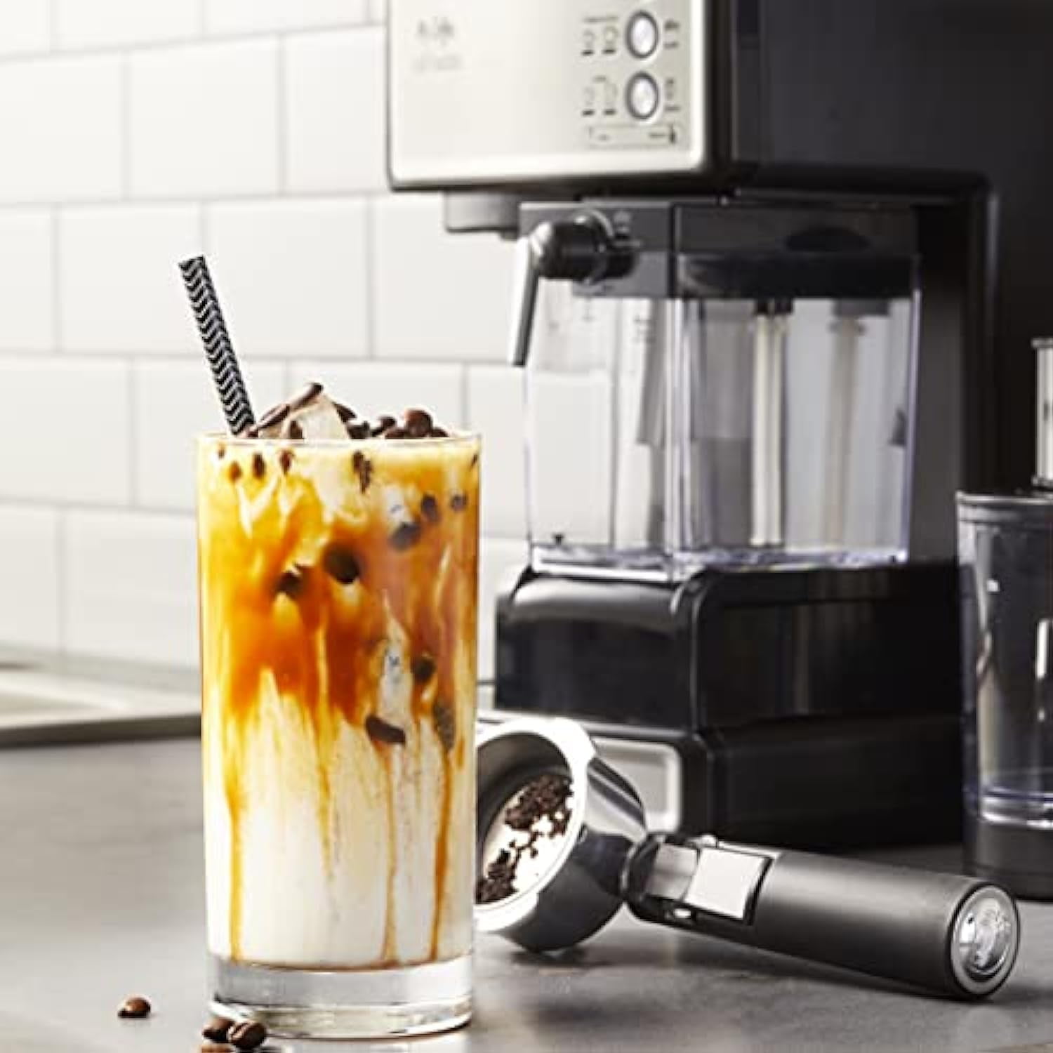 Mr. Coffee Café Barista Espresso Machine - Black/Silver Premium  (BVMC-ECMP1000)
