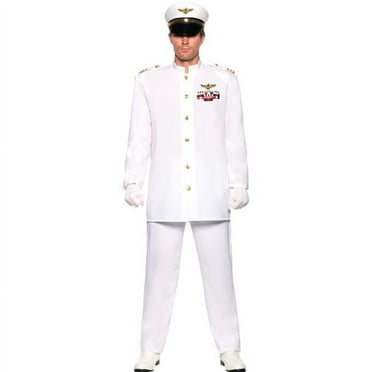 Men Deluxe Navy Admiral Costume, 2XL